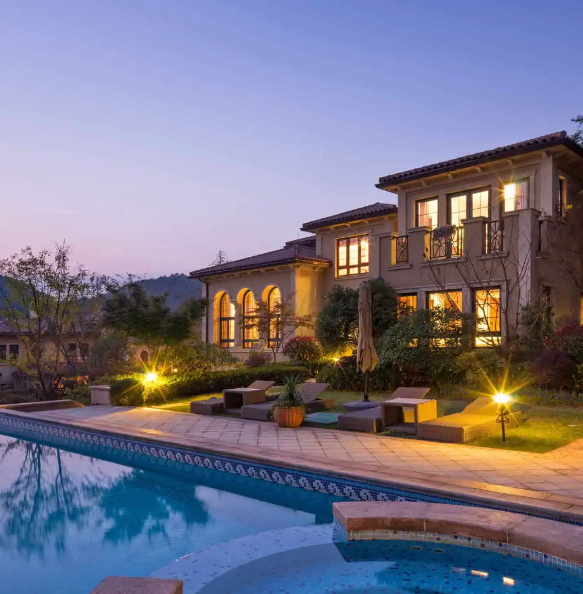 large house with pool