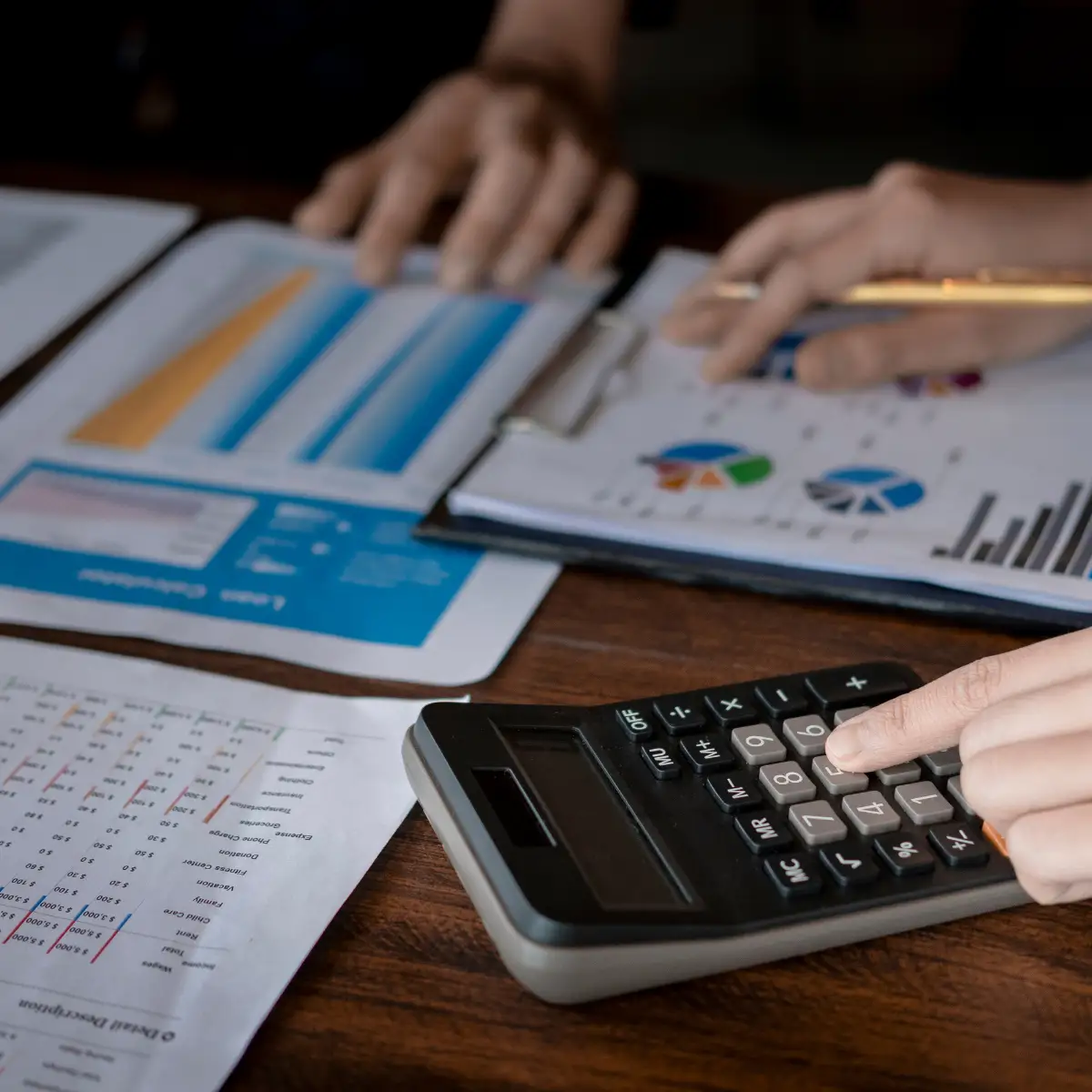 calculator and graphs